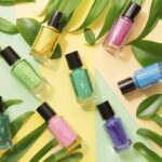 Colorful nail polishes